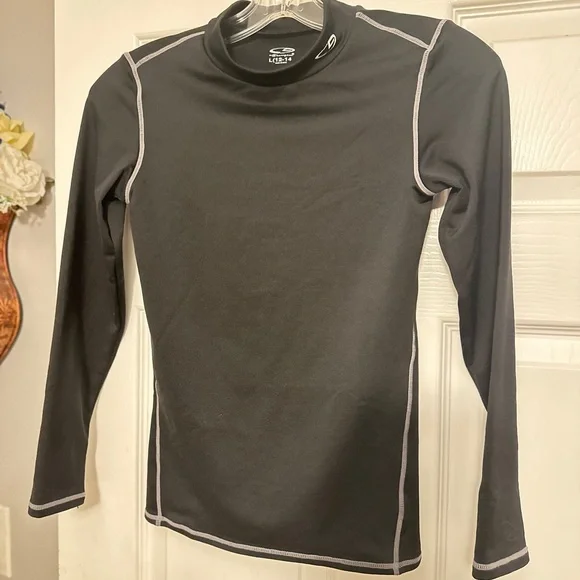 Champion Charcoal Long Sleeve Kids Tee - Picture 2 of 8